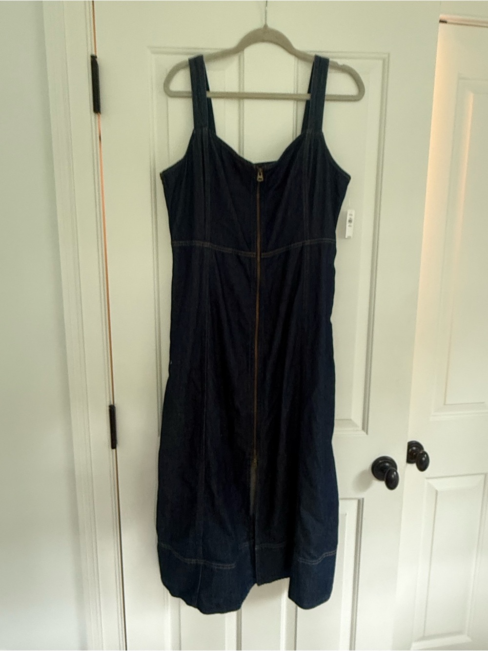 GAP Dark Blue Denim Zip-Front Women's Sundress